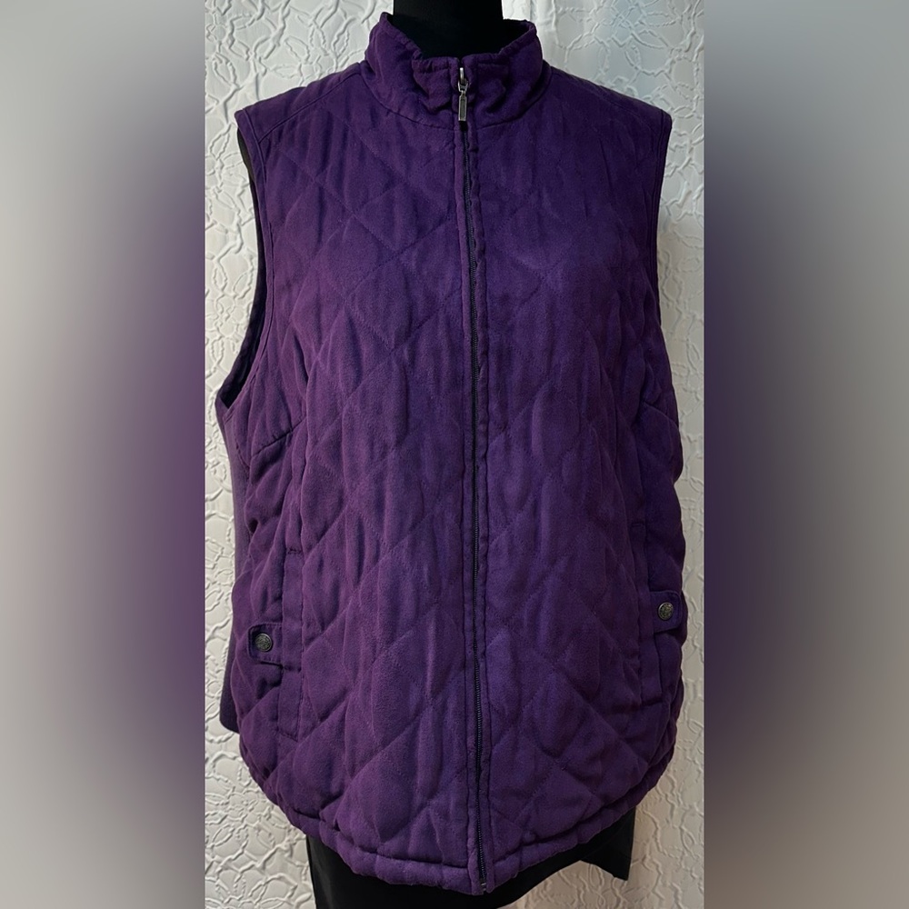 Croft & Barrow- Women’s Purple Quilted Vest